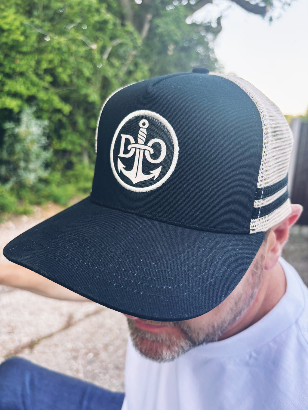 The Classic Defiant Outcast Cap (Black & Cream)