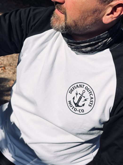 Long Sleeve Kraken Skull (Black/White)