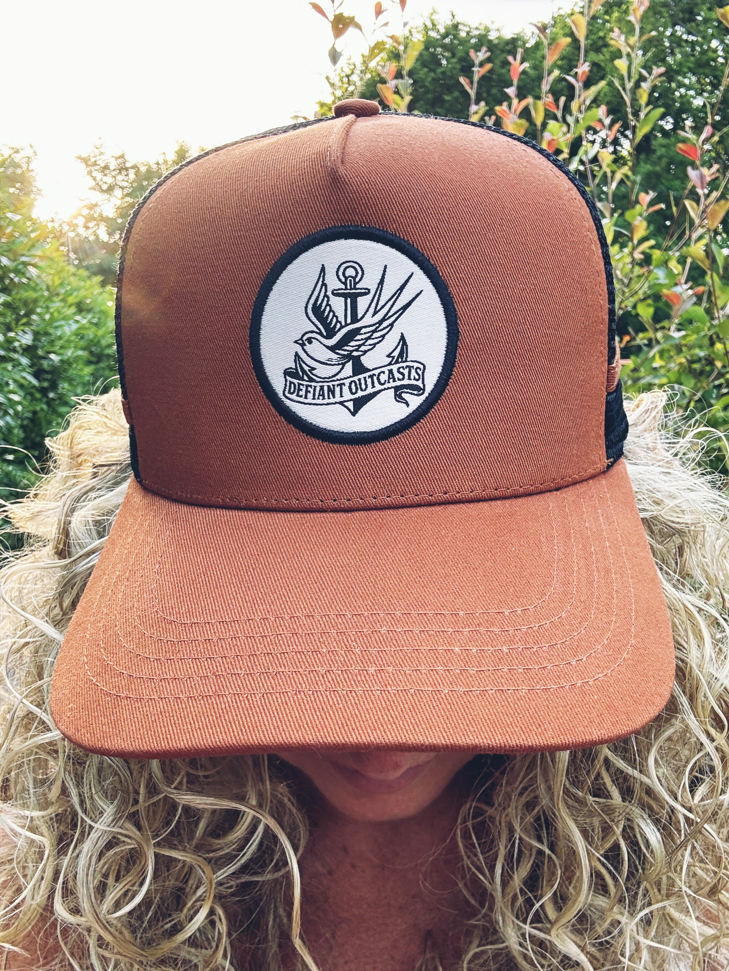 Tan Swallow Tattoo Cap