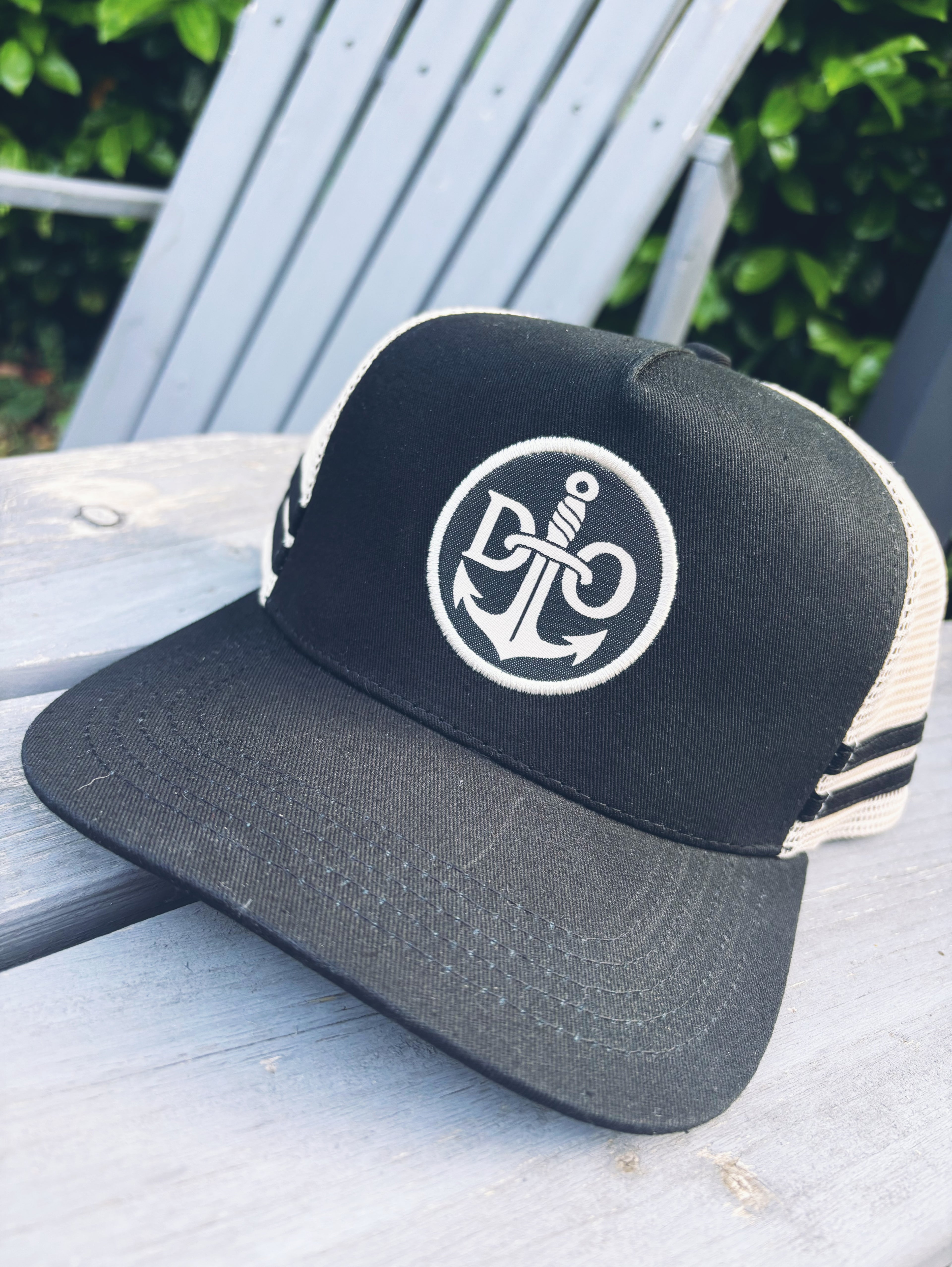 The Classic Defiant Outcast Cap (Black & Cream)