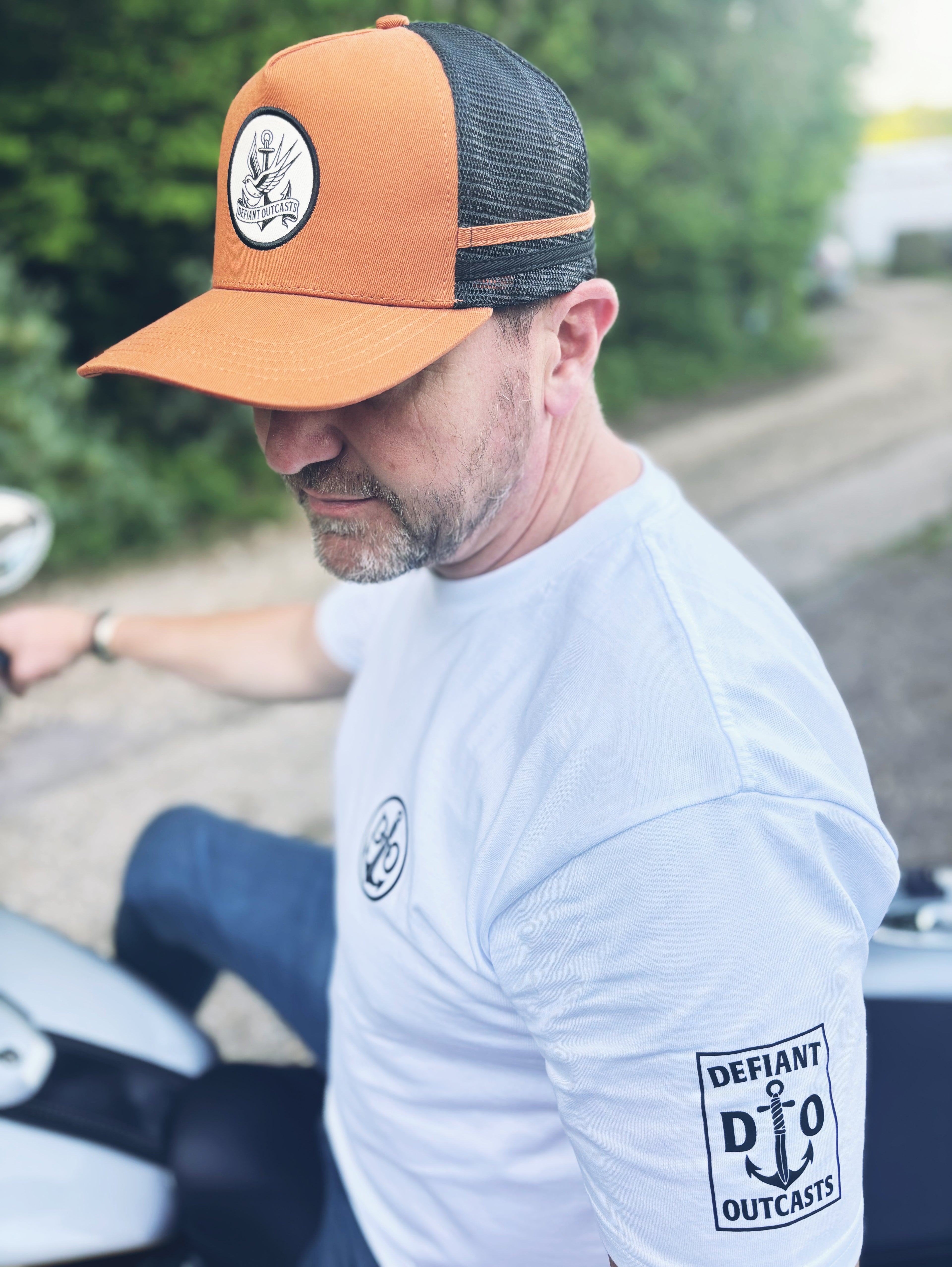 Tan Swallow Tattoo Cap