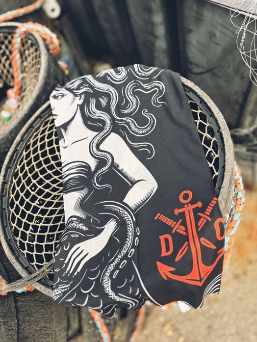 Mermaid Medusa Gaiter (Orange anchor / dagger logo)