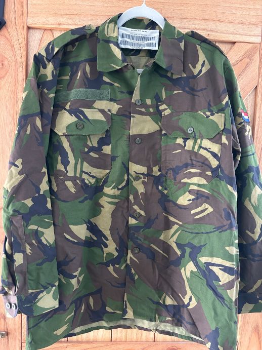 Repurposed Dutch Army Camo DRD Embroidered shirt (Size XL) (4)