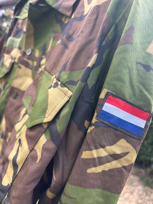 Repurposed Dutch Army Camo Embroidered shirt (Size XL) (3)