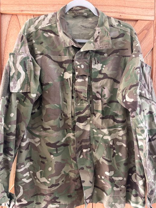 Repurposed British Army Camo Embroidered Combat Shirt (Size XL) (5/9)
