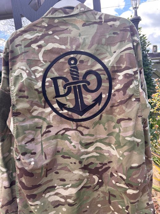 Repurposed British Army Camo Embroidered Combat Shirt (Size XL) (5/9)