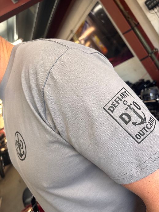 Back Spine Tee (Arctic White, Cocoa, Petrol Blue & Gravel Grey)