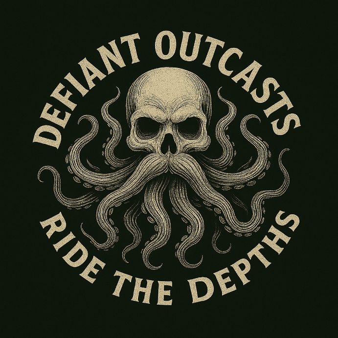 Kraken Skull Tee (Black) Heavy Duty DTG print