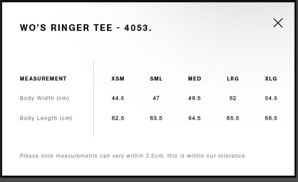 Ladies Black Accent Ringer Tee