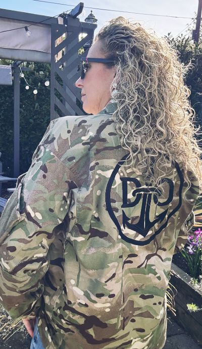 Repurposed British Army Camo Embroidered Combat Shirt (Size XL) (5/9)