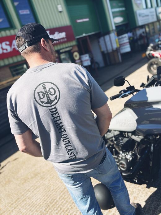 Back Spine Tee (Arctic White, Cocoa, Petrol Blue & Gravel Grey)