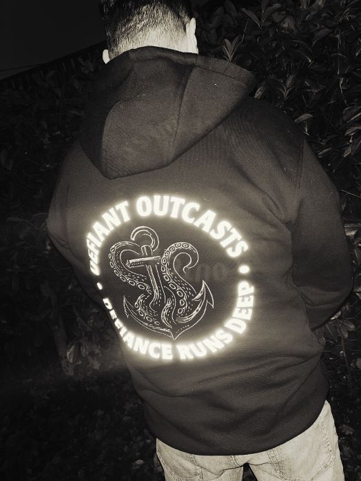 Armoured Light Reflecting Hoodie (Black)