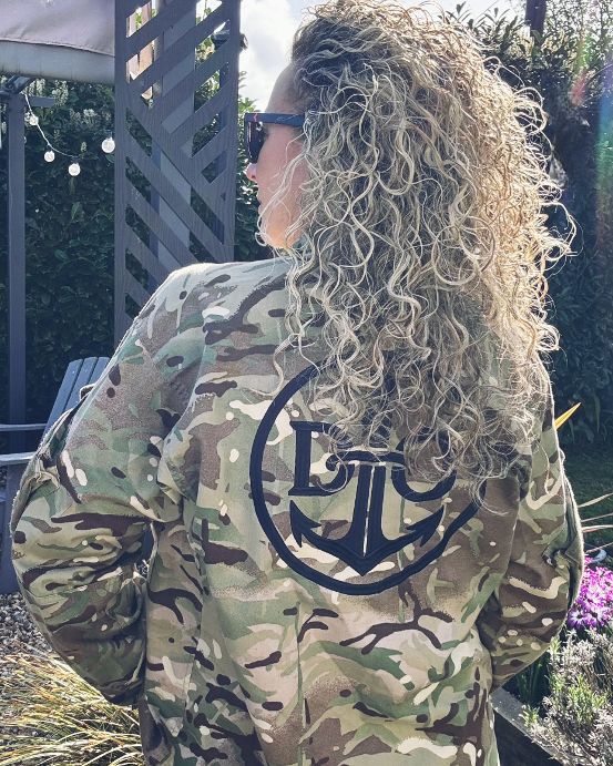 Repurposed British Army Camo Embroidered Combat Shirt (Size XL) (5/9)